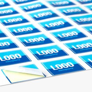 Stickers op vel